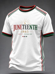 Men's Juneteenth Design Printed T-shirt