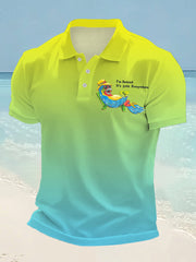 Men's I'm Retired It's 5 O'clock Everywhere Parrot Print Casual Top