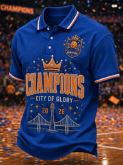 Men's Gift For Basketball Fans Print Casual Polo