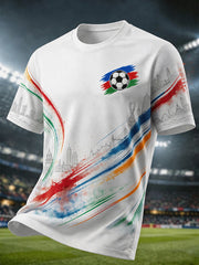 Men's 2026 Football Lover Graphic Commemorative T-Shirt