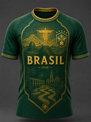 Men's Gift For Football Fans Print Casual Tee