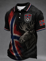 Men's Heia Norge Football Fan Graphic Shirt