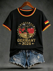 Women's Germany Art Print short-sleeved T-shirt
