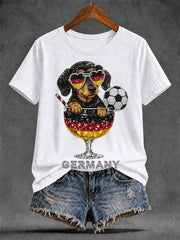Women's Germany Art Print short-sleeved T-shirt