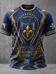 Men's Bosnia Football Lover Dragon Art ZMAJEVI Printed T-shirt