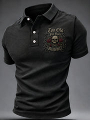 Men's Too Old For Your Bullshit Print Casual Top
