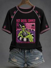 Women's Summerween Print Casual T-Shirt