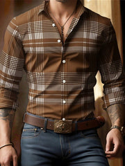 Men's Casual Plaid Shirt