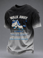 Men's Prostate Cancer Awareness Printed Casual T-Shirt