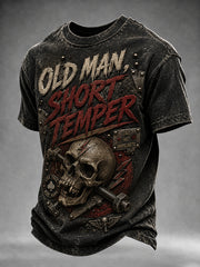Men's Old Fuckers Club Printed Casual T-shirt