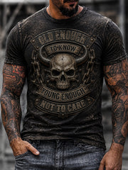 Men's Old Fuckers Club Printed Casual T-shirt