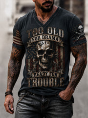 Men's Old Fuckers Club Printed Casual T-shirt