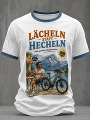 Men's LÄCHELN STATT HECHELN Short Sleeves T-shirt