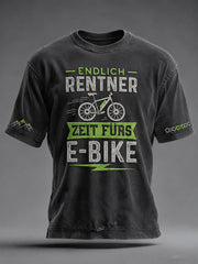 Men's ENDLICH RENTNER ZEIT FÜRS E-BIKE Short Sleeves T-shirt