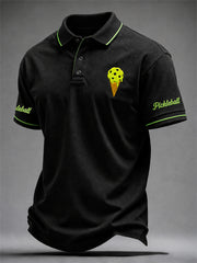 Men's Fun & Casual Pickleball Polo Shirt