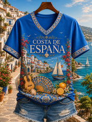Women's España Art Lover Short Sleeve T-shirt
