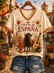 Women's España Art Lover Short Sleeve T-shirt