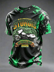 Men's Motorcycle Rally Printed T-shirt