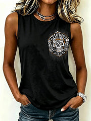 Women's Motorcycle Rally Printed Tank Top