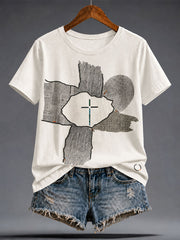 Women's Japanese Art Books Reading Lover Printed T-shirt