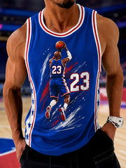 Men's Gift For Basketball Fans No.23 Print Casual Tee