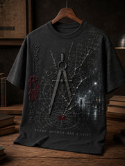 Unisex Japanese Books Reading Lover Art Printed T-shirt