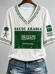 Women's Saudi Arabia's 96th National Day T-shirt