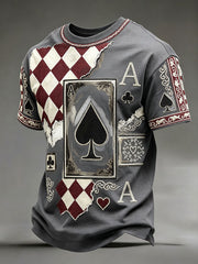 Men's Poker Casual T-Shirts