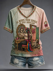 Women's Mexico Independence Day Art Printed T-shirt