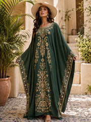 Women's Saudi Arabia's 96th National Day Long Sleeve Maxi Dress