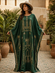 Women's Saudi Arabia's 96th National Day Long Sleeve Maxi Dress
