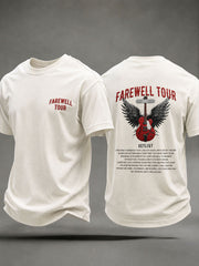 Men's Retirement Farewell Tour Music Theme Casual Unisex T-shirt
