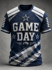 Men's Football Game Day Printed T-shirt