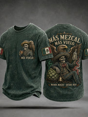 Men's Mexico Independence Day Art Printed T-shirt