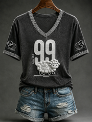Women's 99 Sheep Short-sleeved T-shirt