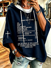 Women’s Faith Print Short-Sleeve Hoodie