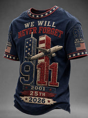 Men's We Will Never Forget 9 11 September 11 T-shirt