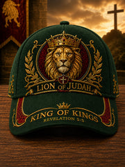 Unisex Christian Lion of Judah Art Print Hat