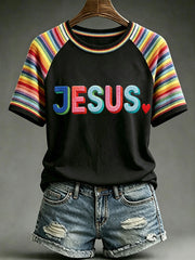 Women's Rainbow Jesus T-Shirts