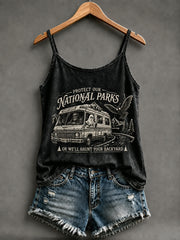 Women's PROTECT OUR NATIONAL PARKS Print Halloween Vest