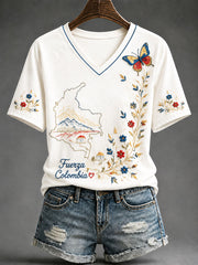 Women's Fuerza Colombia Printed T-shirt