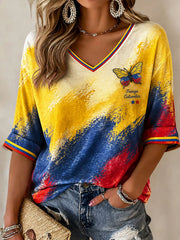 Women's Fuerza Colombia Printed T-shirt