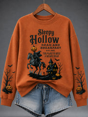 Women's Halloween Print Sweatshirt