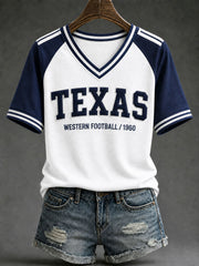 Women's Game Day Football Printed Casual T-Shirt