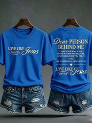 Women's Faith Print Casual T-Shirt