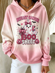 Women's Breast Cancer Is Boo Sheet Regular Sweatshirt
