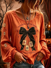 Women's Gothic Halloween Mahjong Tops