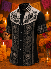 Men's Day Of The Dead Short Sleeve Shirt