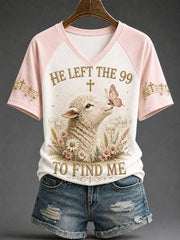 Women's Faith "HE LEFT THE 99 TO FIND ME" Commemorative T-shirt