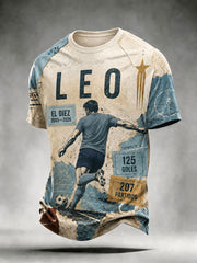 Men's Soccer Legend Retire Memorial Casual Short Sleeve T‑Shirt